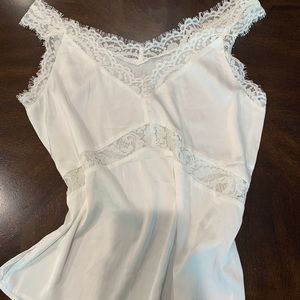 silk/lace top